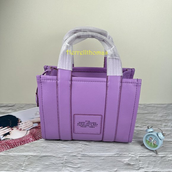 MARC JACOBS THE LEATHER SMALL TOTE BAG - Picture 3 of 11